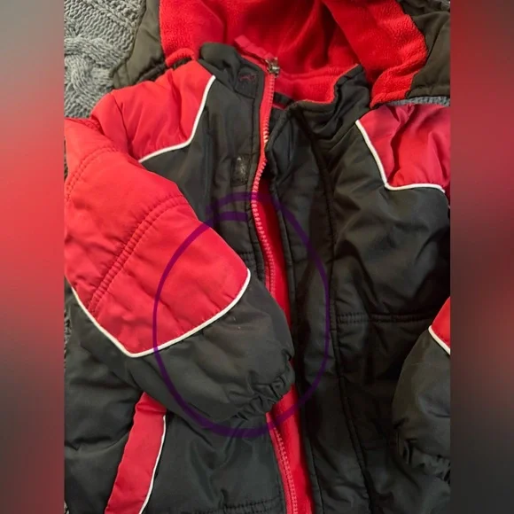 iXtreme Black & Red Hooded Winter Jacket (Boys, 4T) - Picture 8 of 8